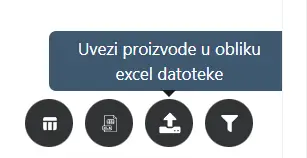 Excel uvoz proizvoda