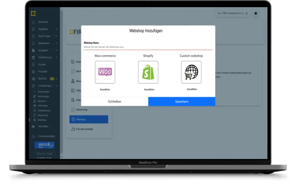 Webshop integrieren