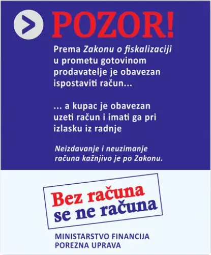 Bez računa se ne računa