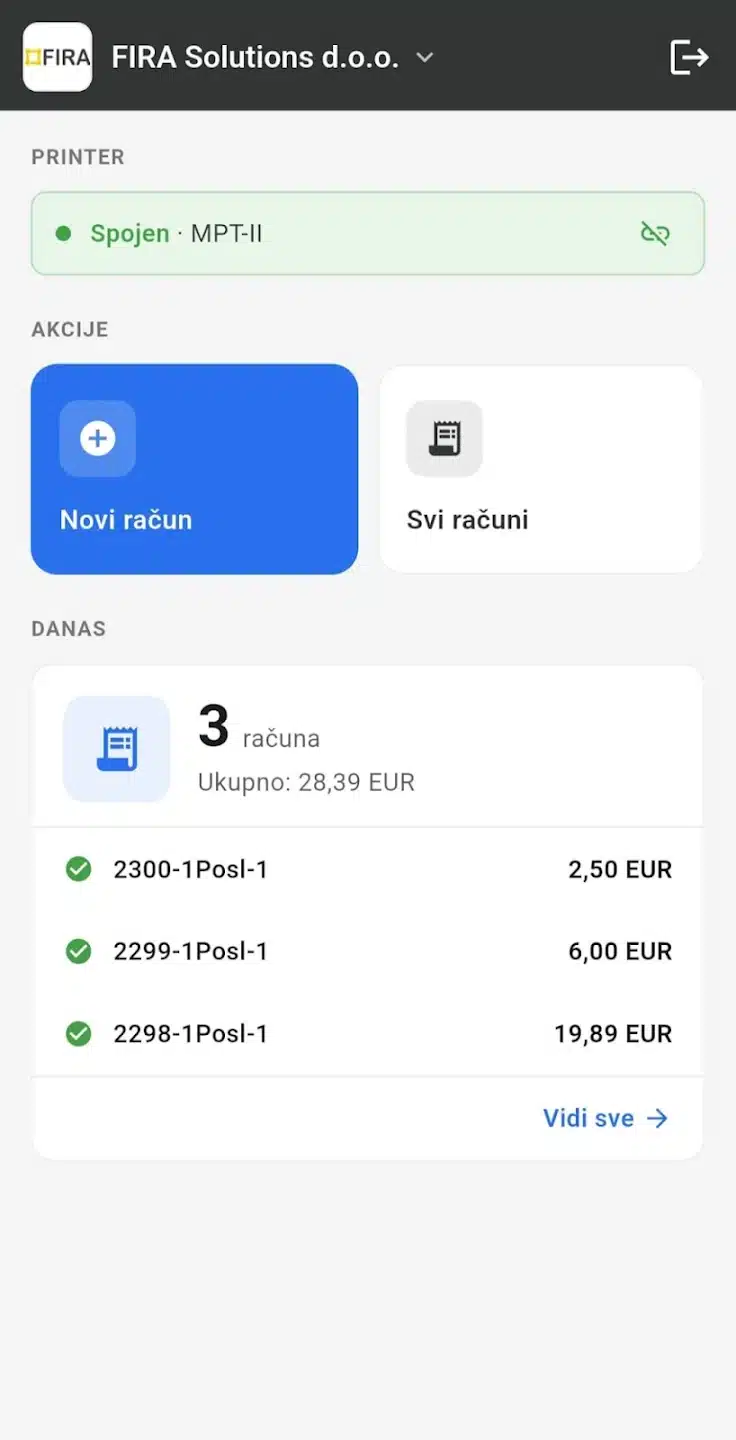 FIRA_POS_App_Novi_račun